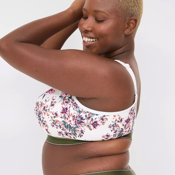 Cacique Intimates Cotton Lightly Lined No-Wire Bra - Picture 3 of 4